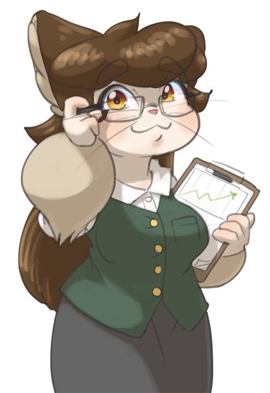 Melanie in a business suit